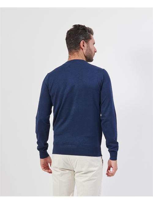 Pull ? col rond John Richmond en laine m?lang?e RICHMOND X | UMA24017MADRESS BLUE